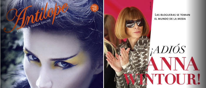 Revista Antilope Anna Wintour Bloggers Moda